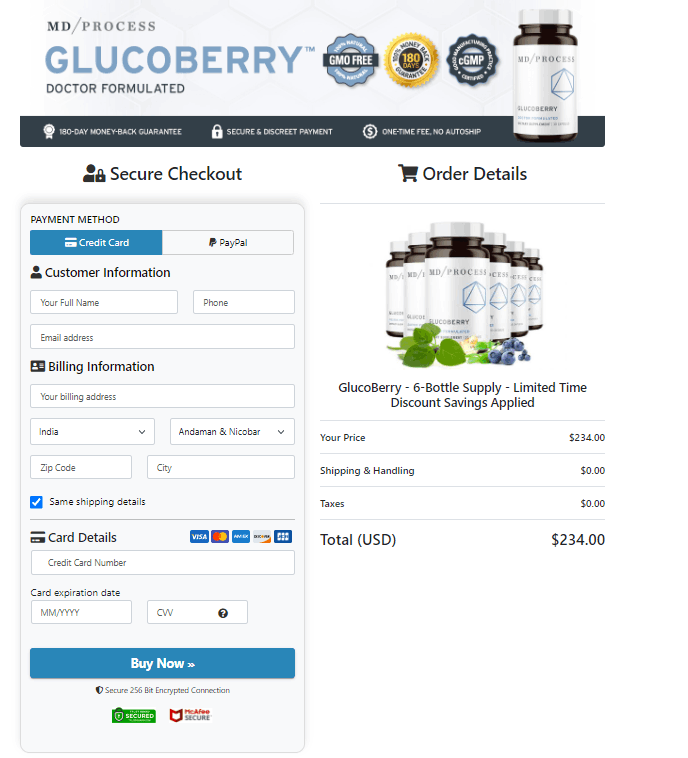 Glucoberry_checkout
